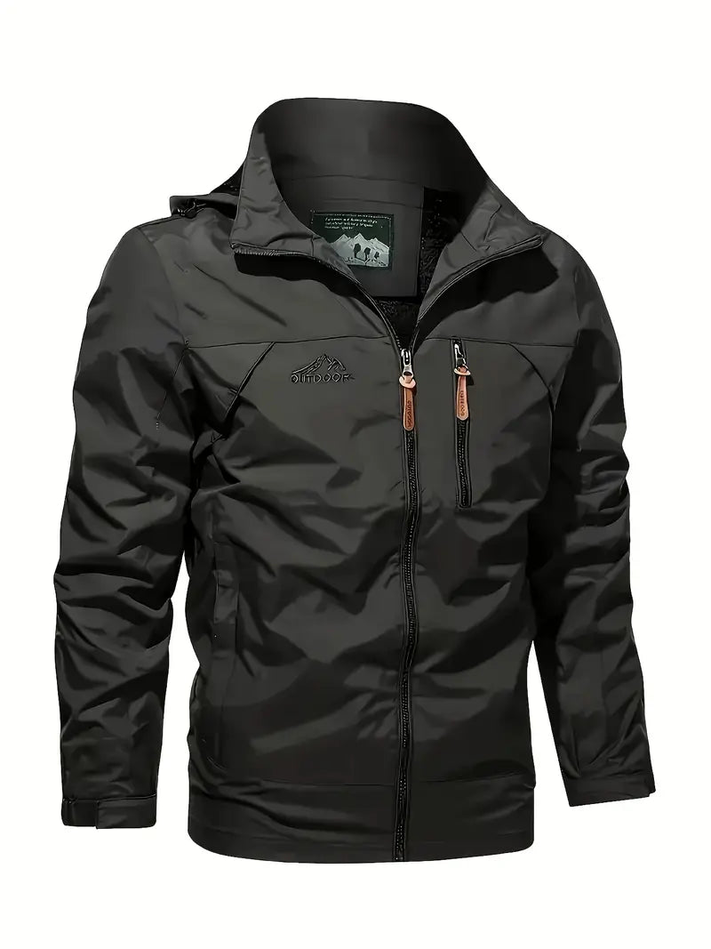 Elegante chaqueta cortaviento