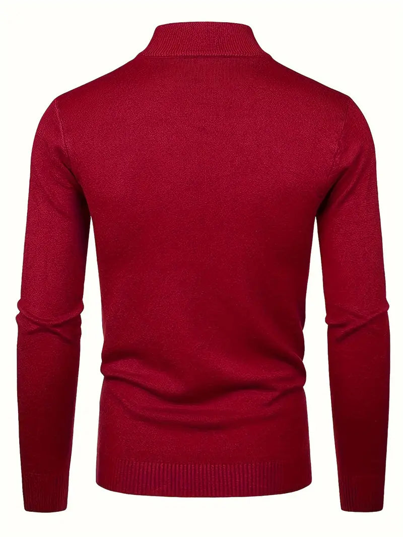 Elegante jersey de cuello alto