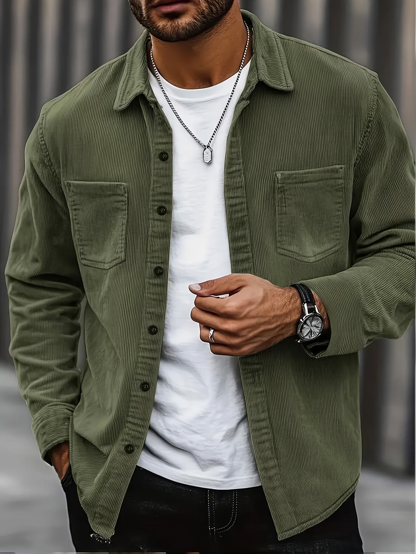 Chaqueta informal de pana