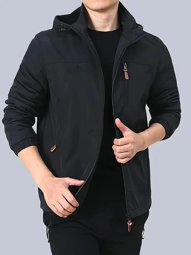 Elegante chaqueta cortaviento