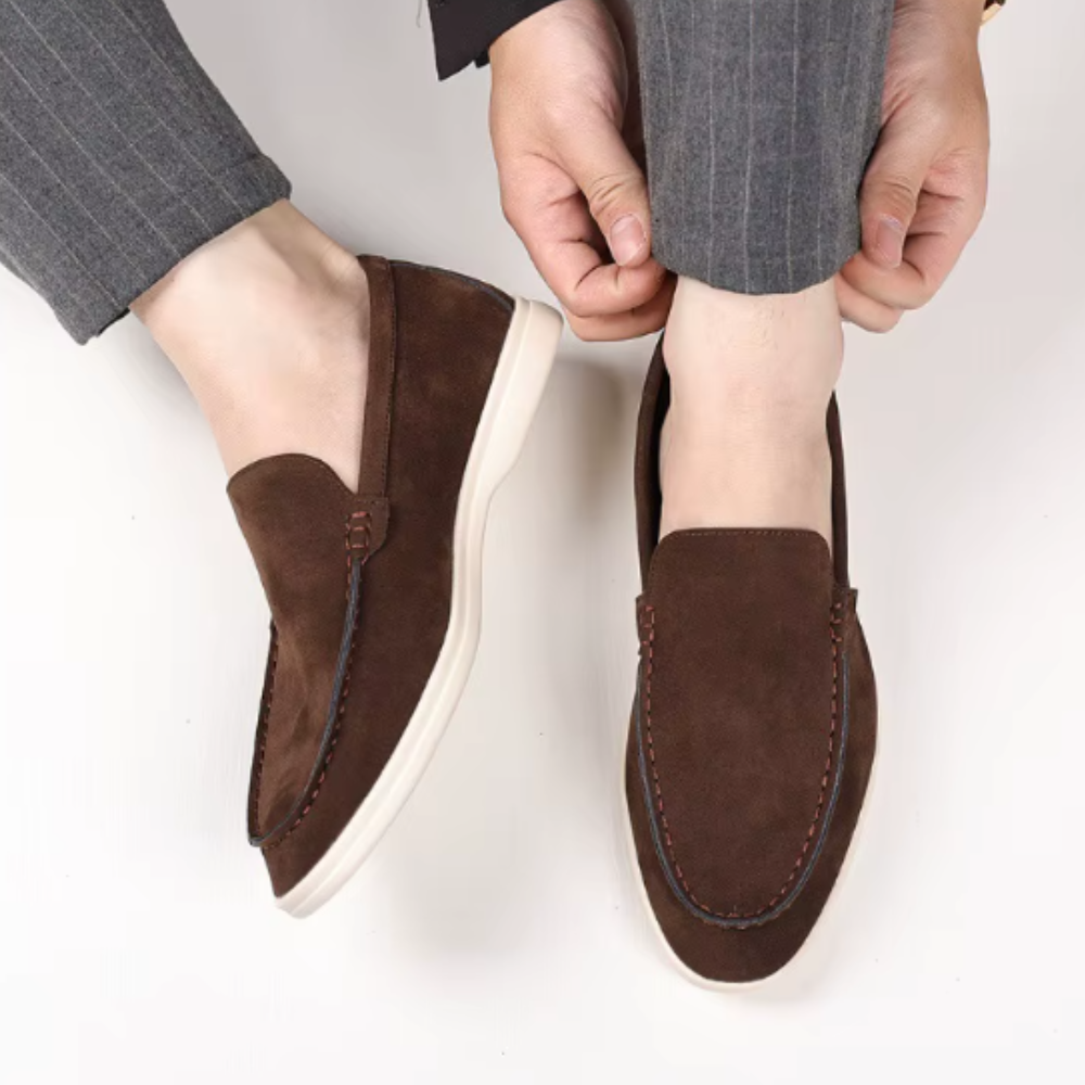 Mocasines clásicos de ante