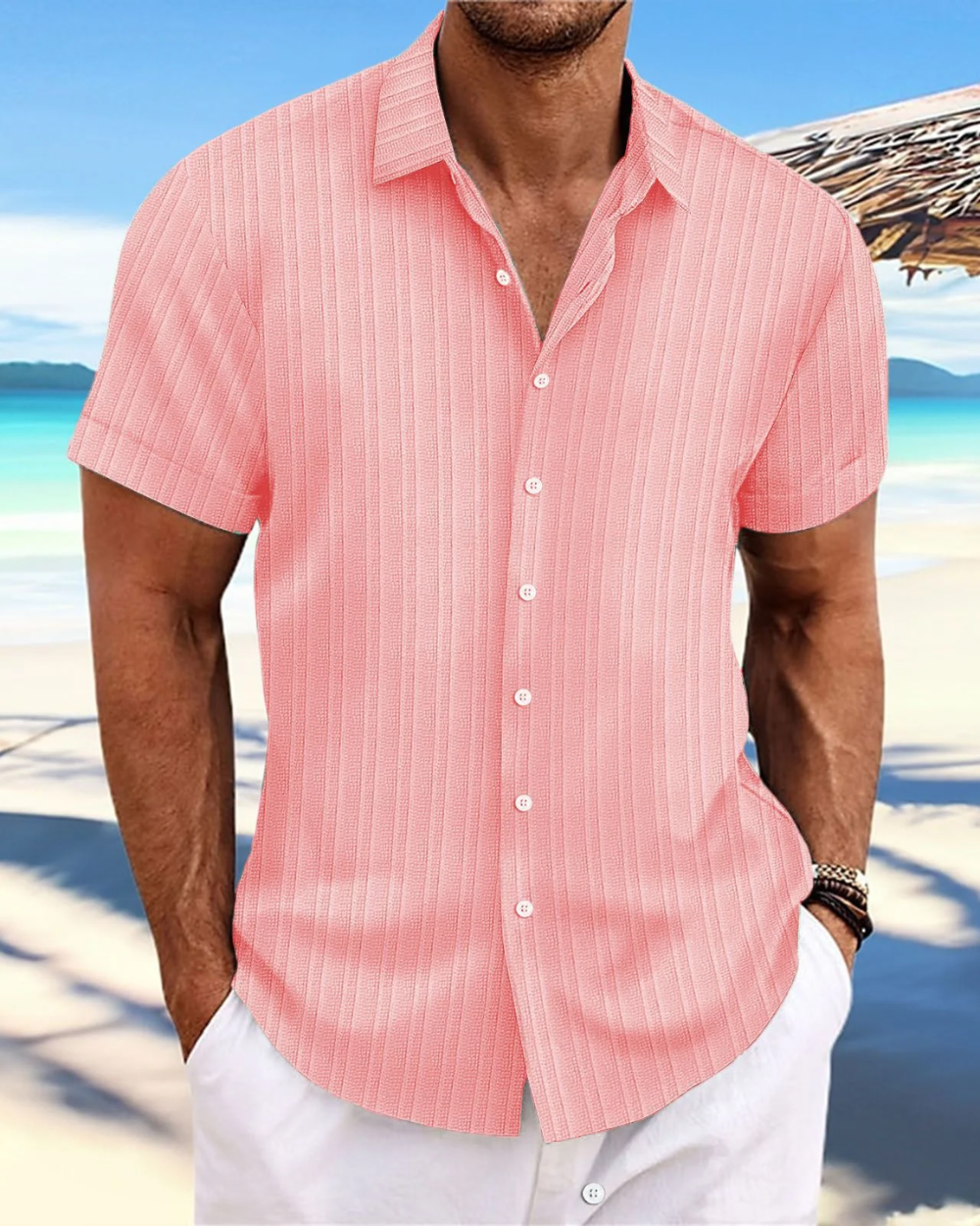 Camisa casual de manga corta