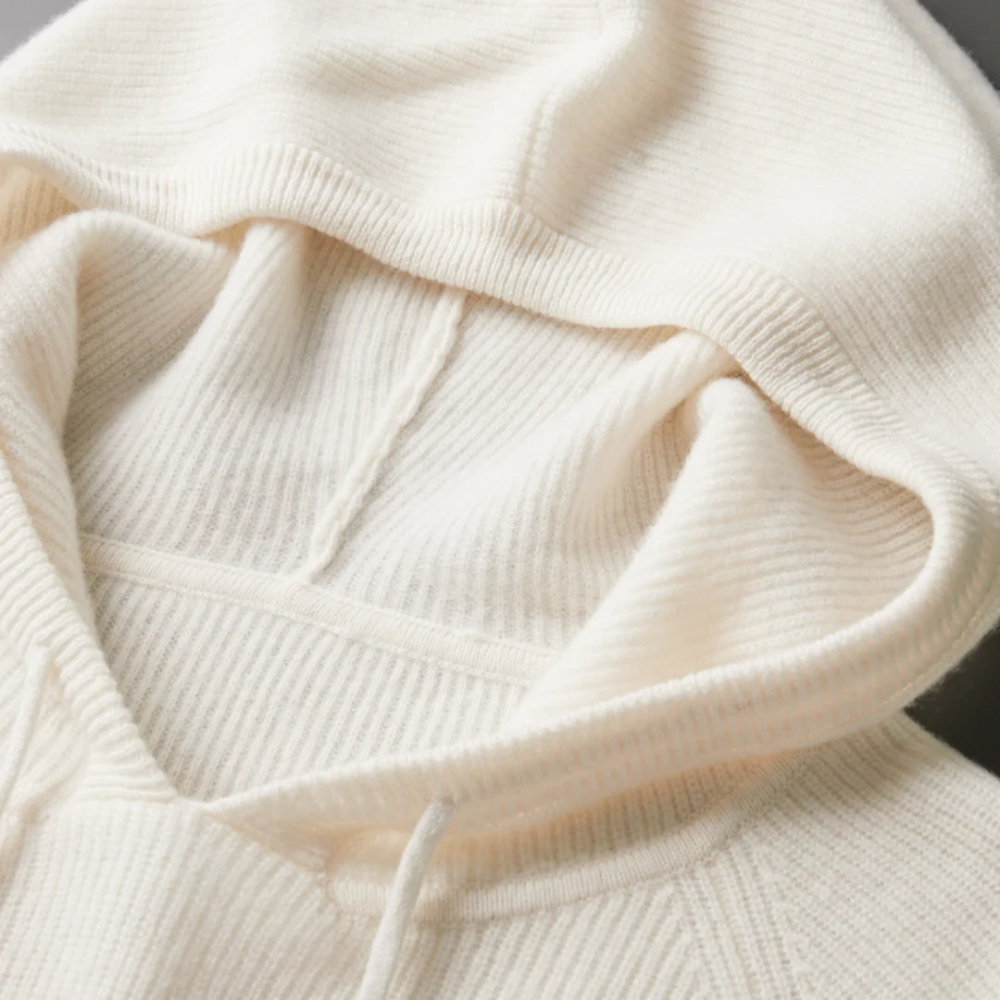 Sudadera con capucha de lana merina Arezzo