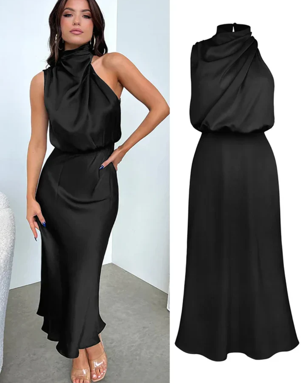 Saint - Tropez Elegante Vestido de Cóctel