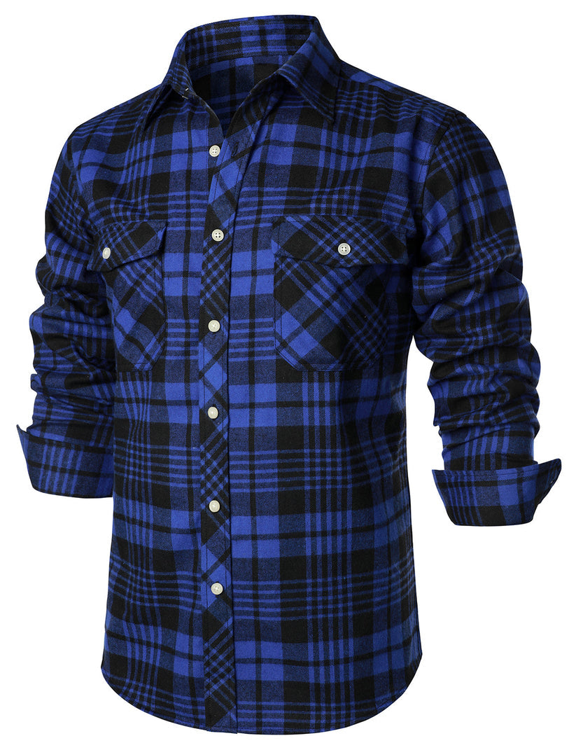 Elegante camisa de cuadros