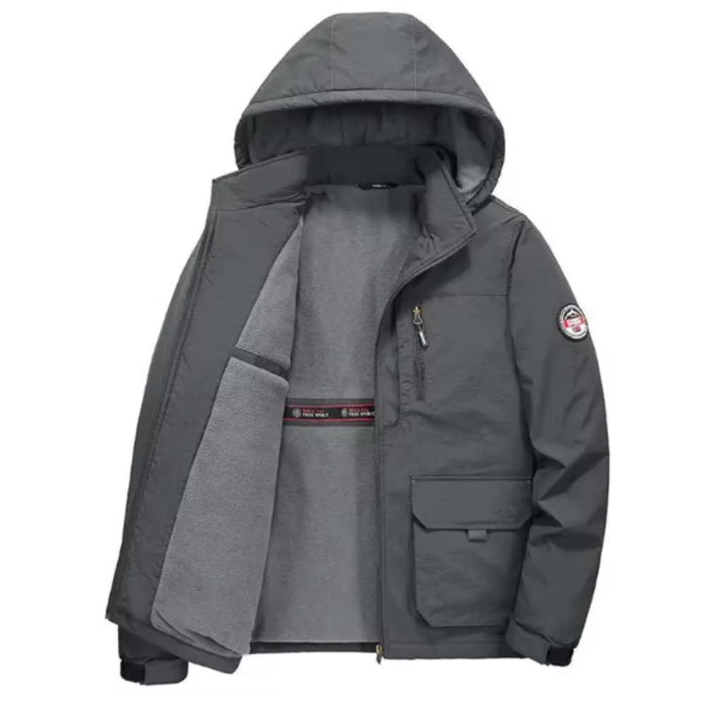 Chaqueta con forro polar grueso