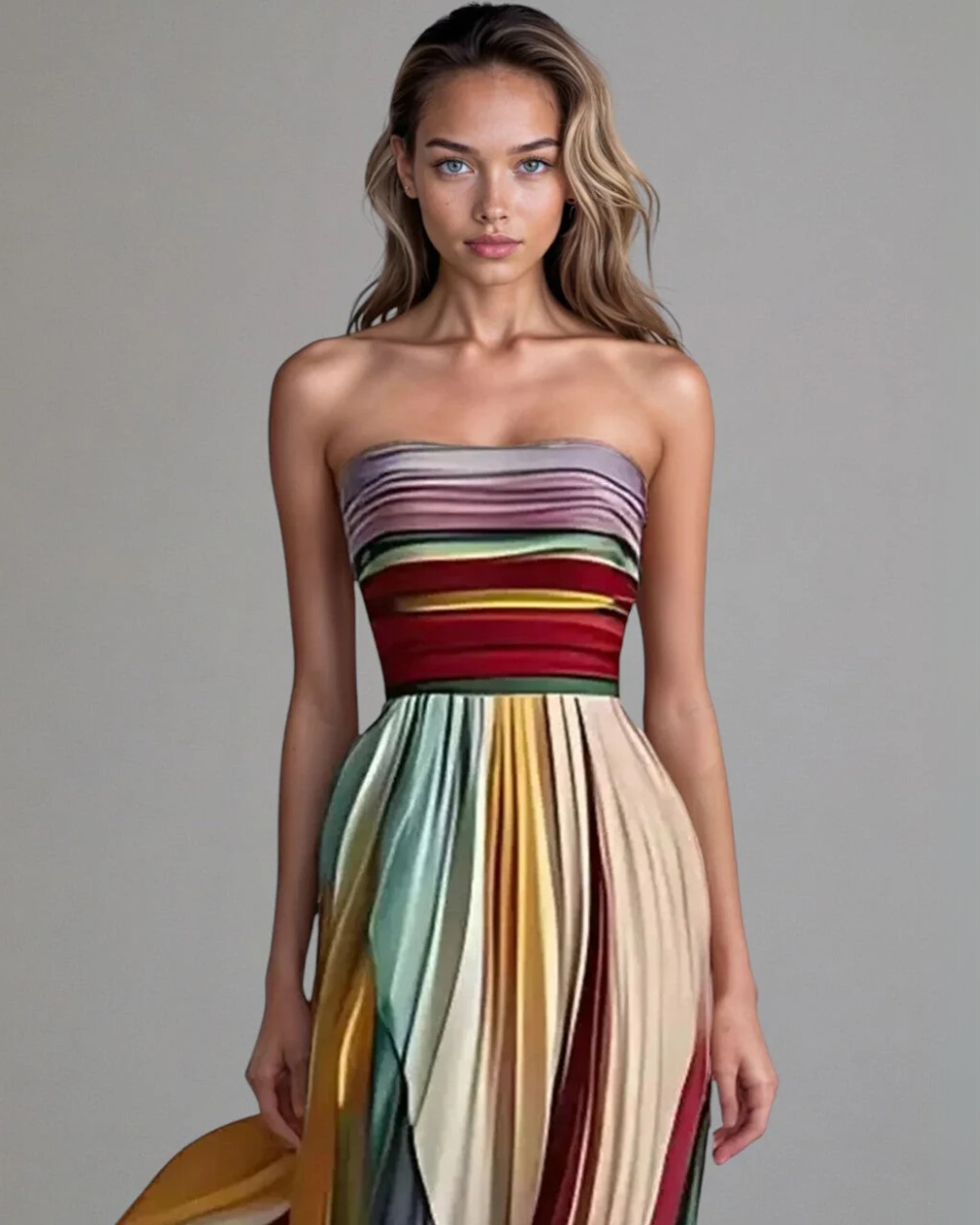 Elegante vestido sin mangas