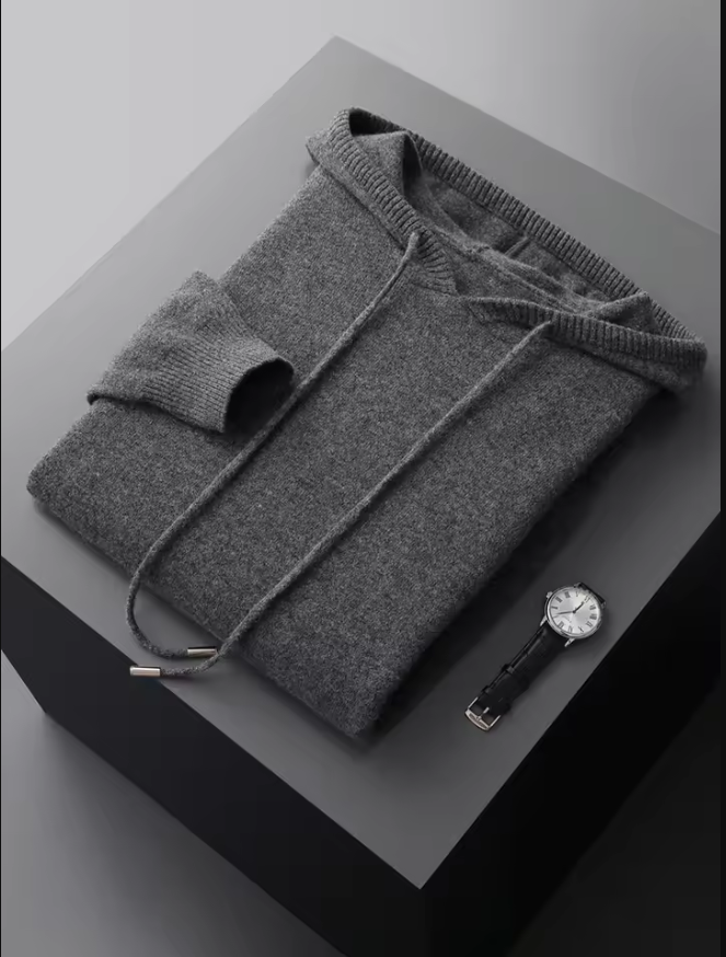Sirlus Sudadera con capucha de lana merina