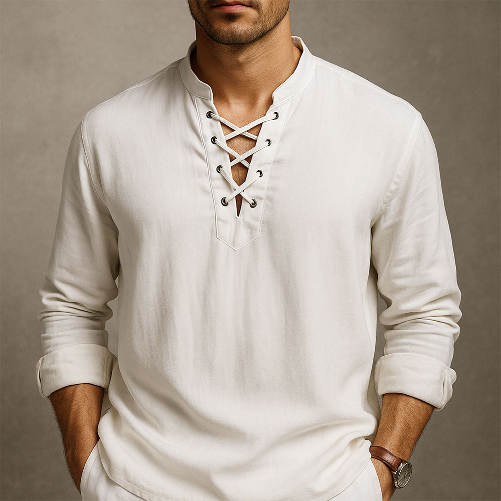 Elegante camisa de playa