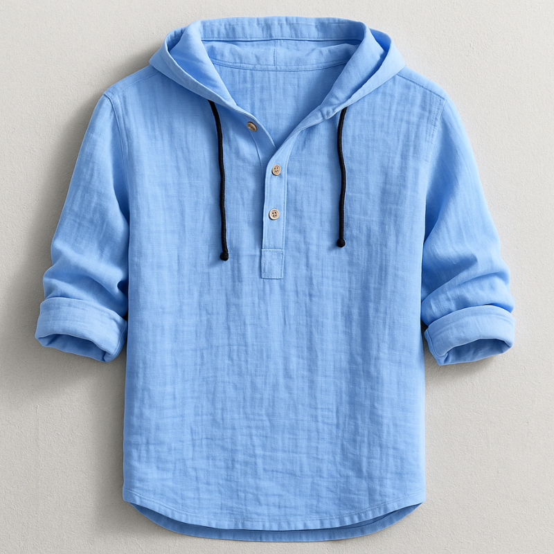 Elegante camisa con capucha