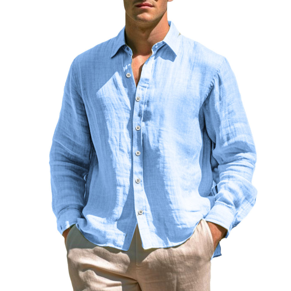 Camisa casual de lino