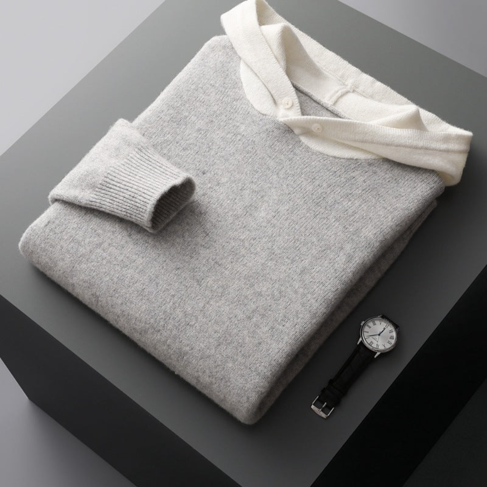 Sudadera con capucha de lana merina Nova