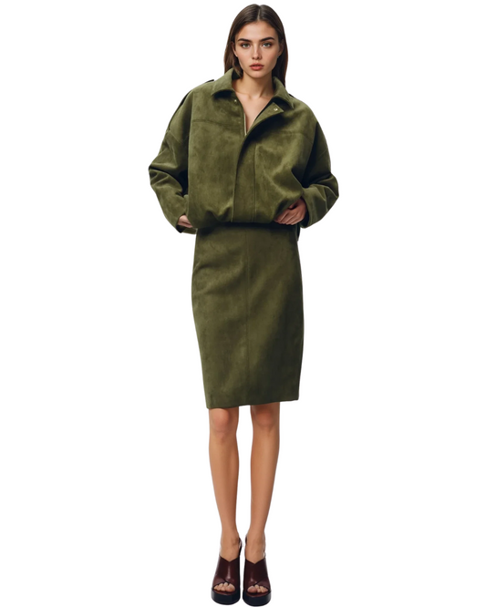 Chaqueta de ante