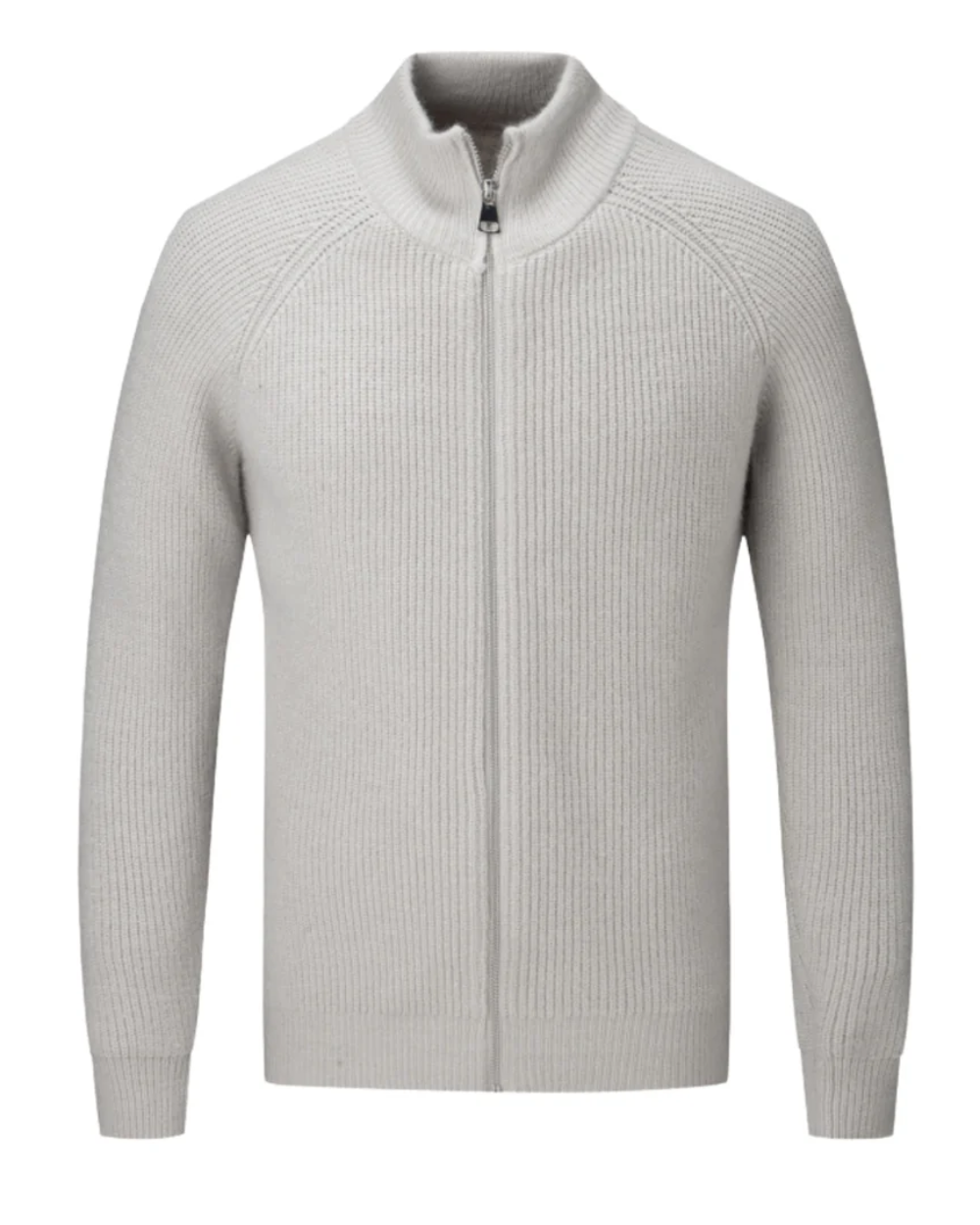 Chaqueta con cremallera de lana merina Four Seasons