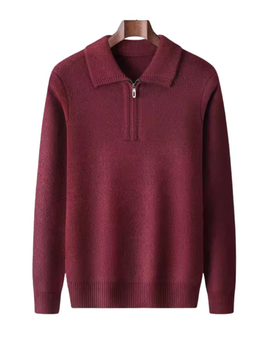 Jersey de cachemira con cremallera Gstaad