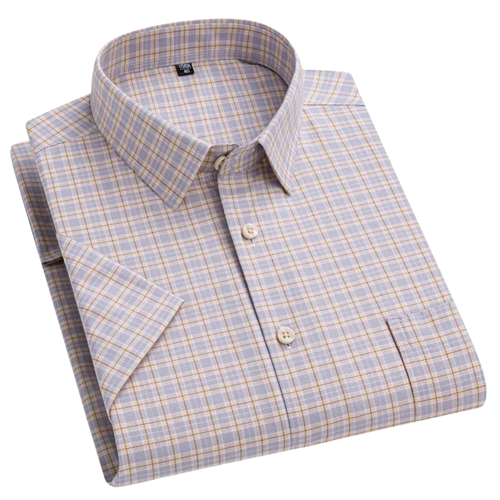 Camisa de algodón de manga corta
