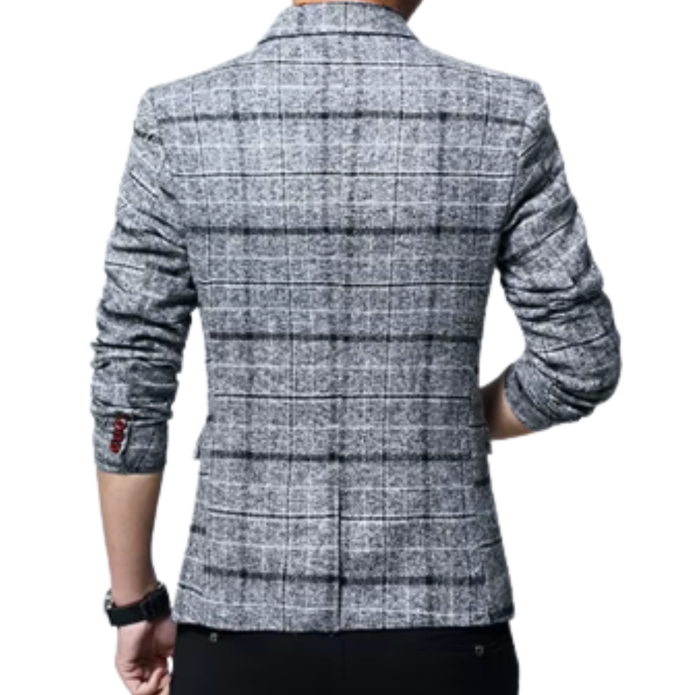 Elegante blazer a cuadros