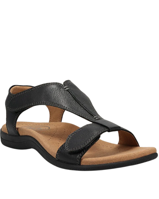 Sandalias ortopédicas de piel para mujer