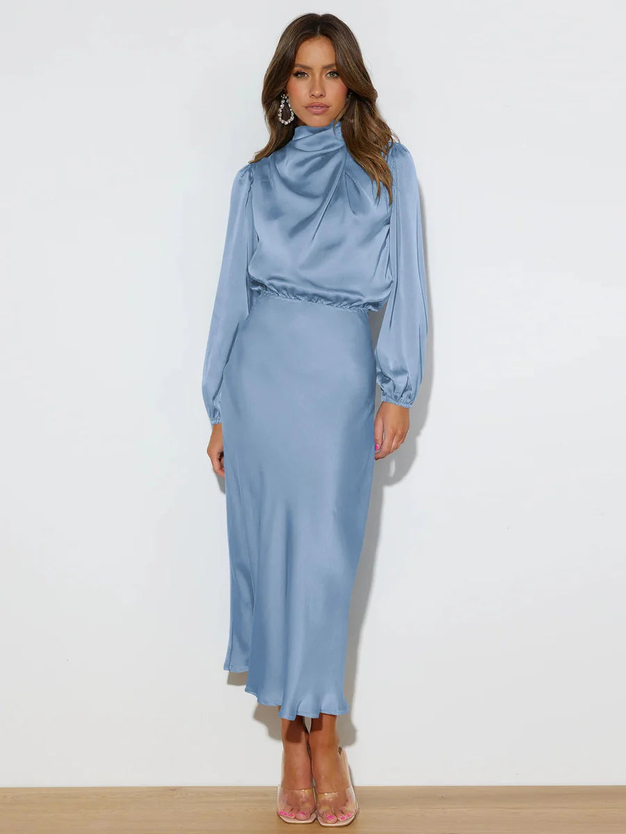 Elegante vestido de satén