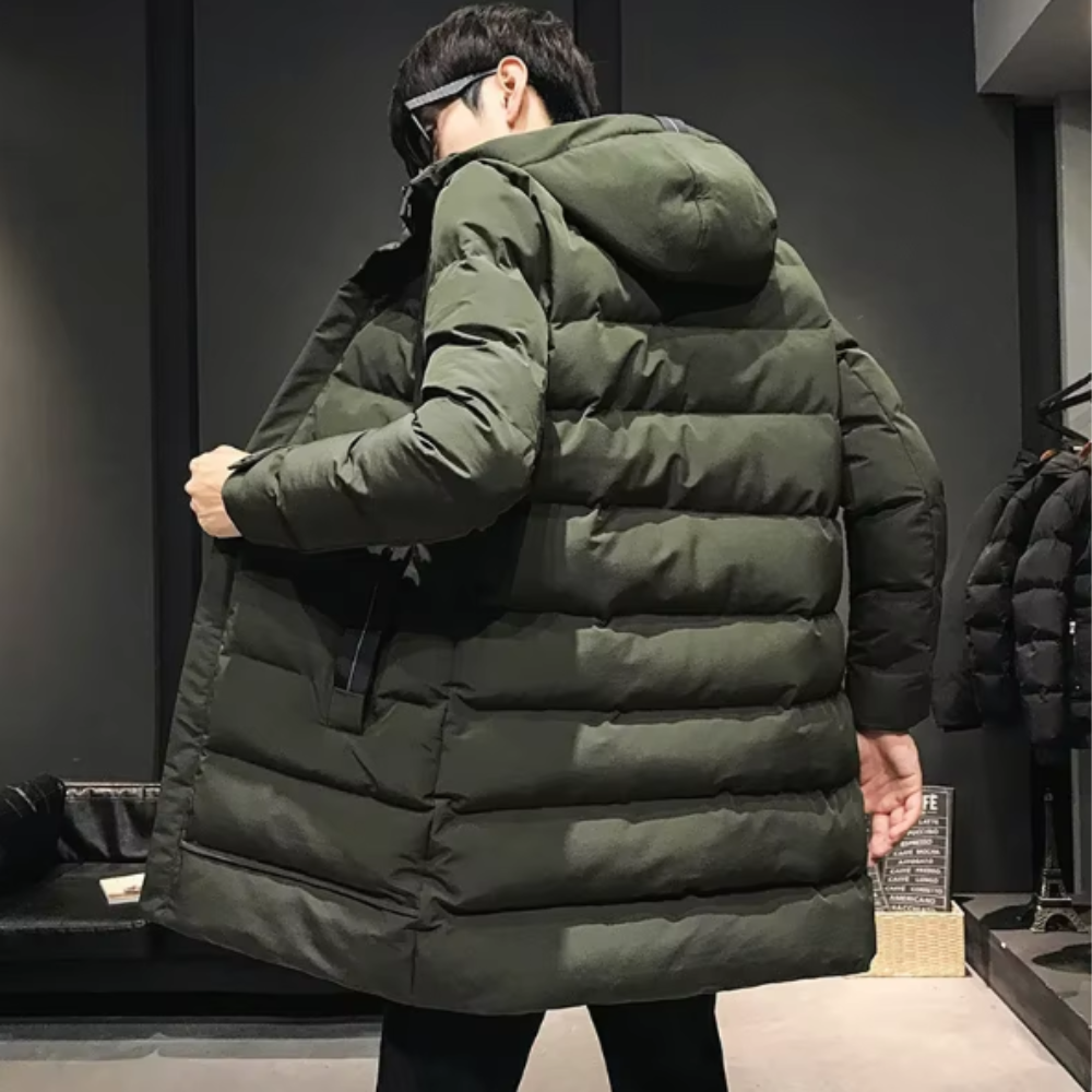 Chaqueta larga de invierno para hombre