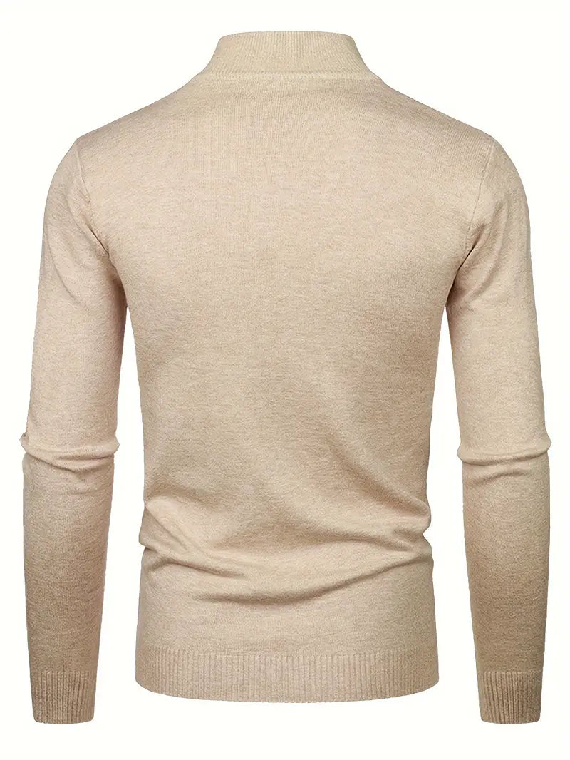 Elegante jersey de cuello alto