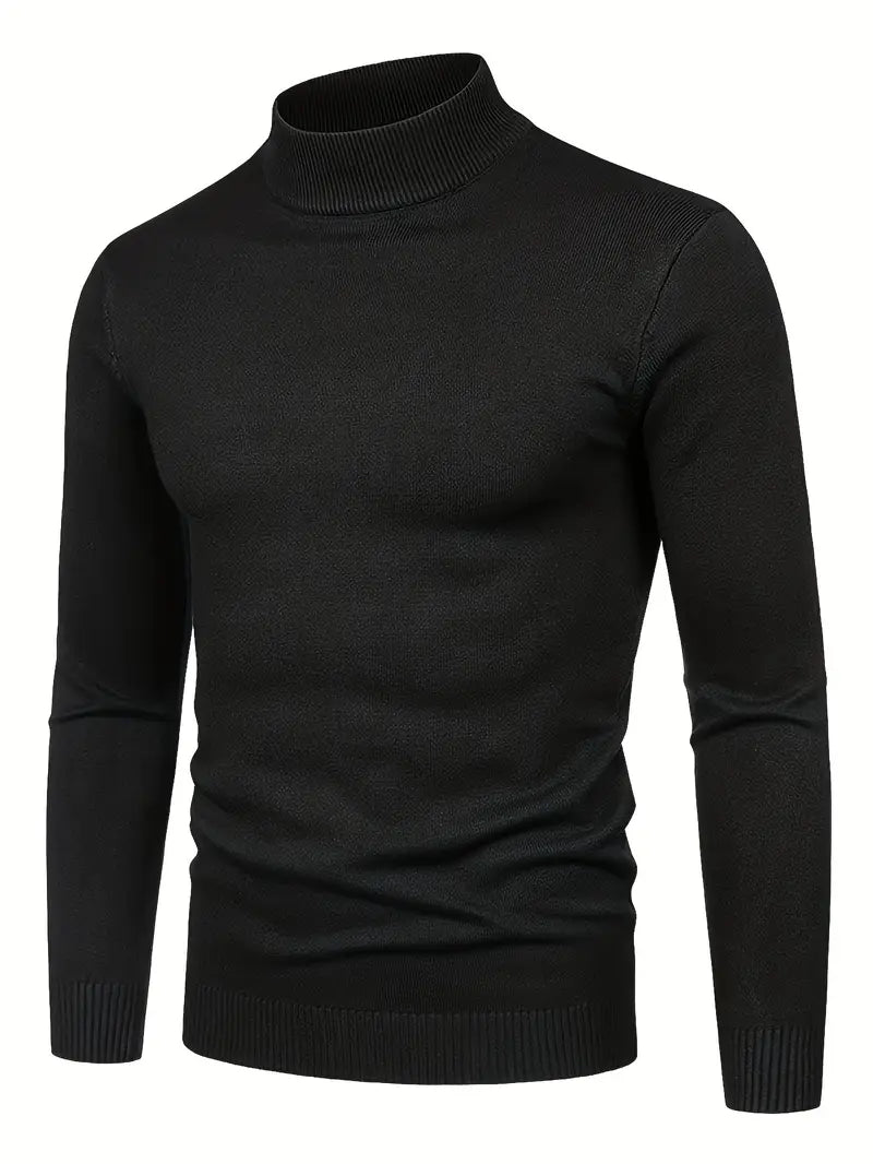 Elegante jersey de cuello alto