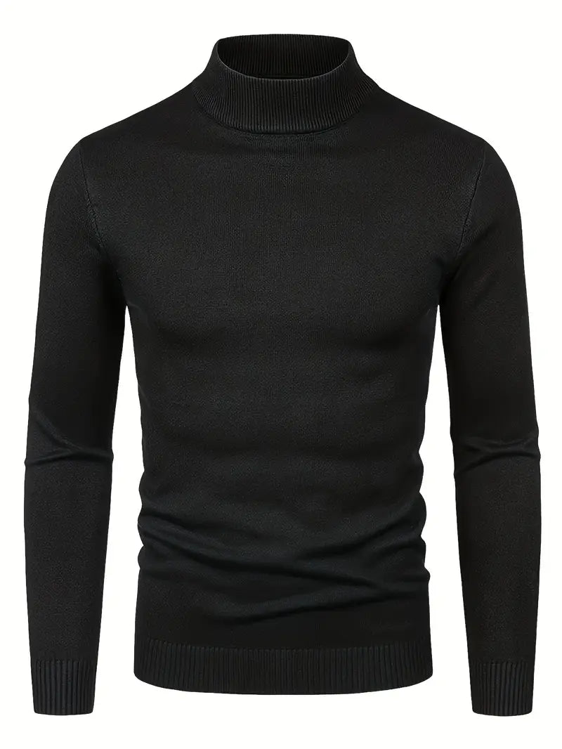 Elegante jersey de cuello alto