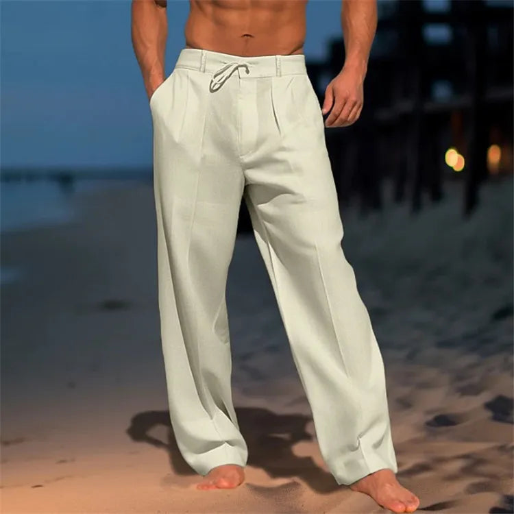 Elegantes pantalones de algodón