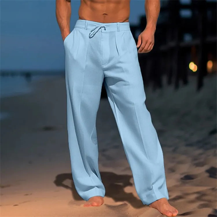Elegantes pantalones de algodón