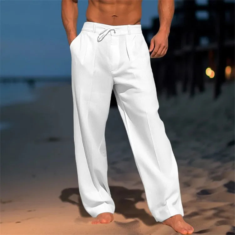 Elegantes pantalones de algodón