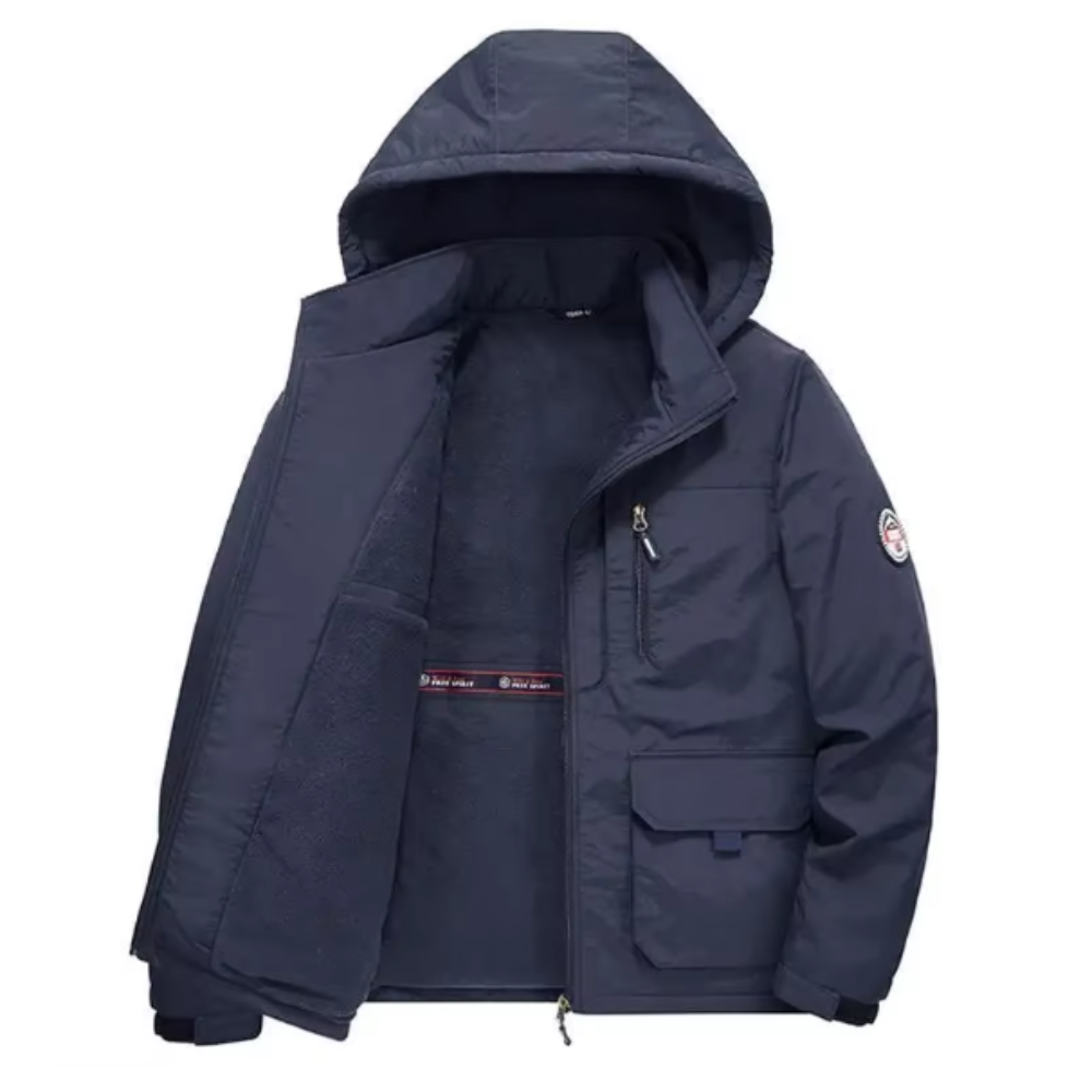 Chaqueta con forro polar grueso