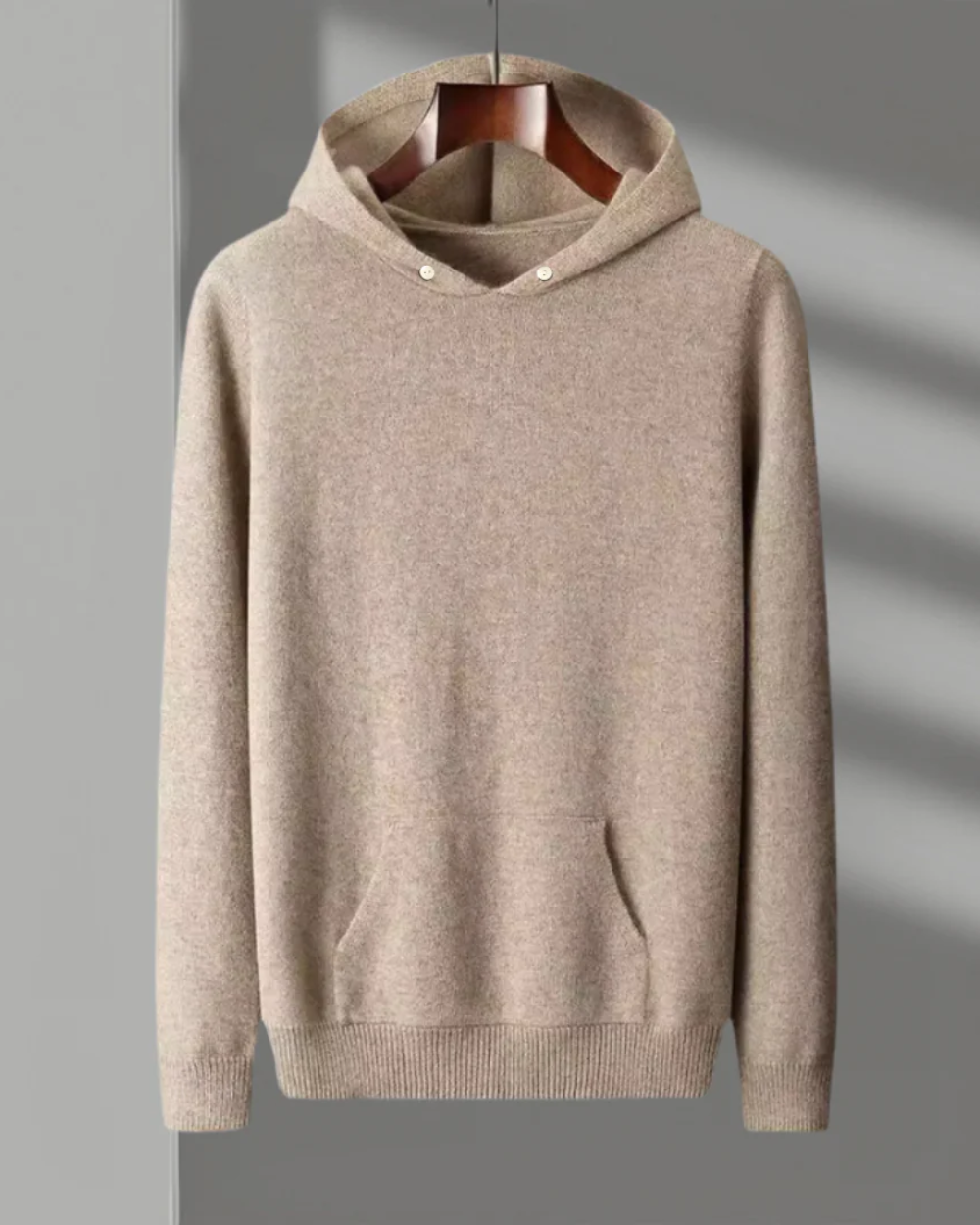 Sudadera con capucha de lana merina Nova