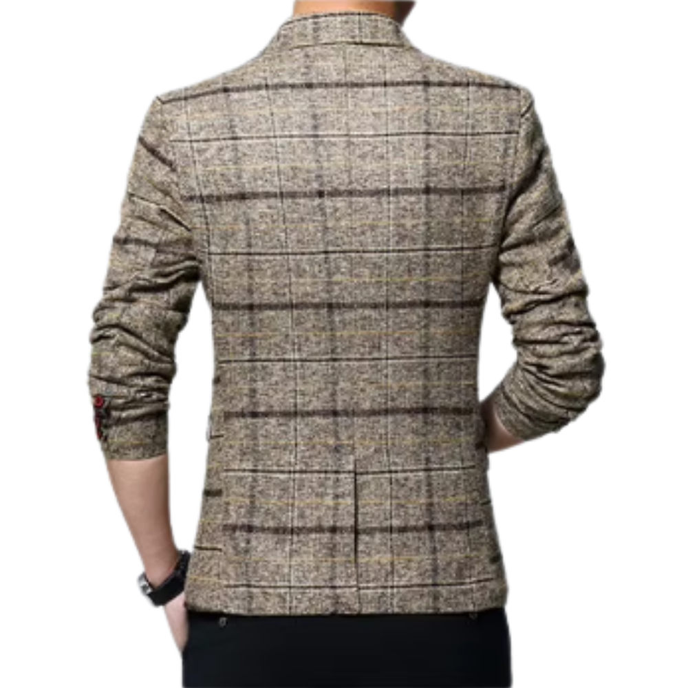 Elegante blazer a cuadros