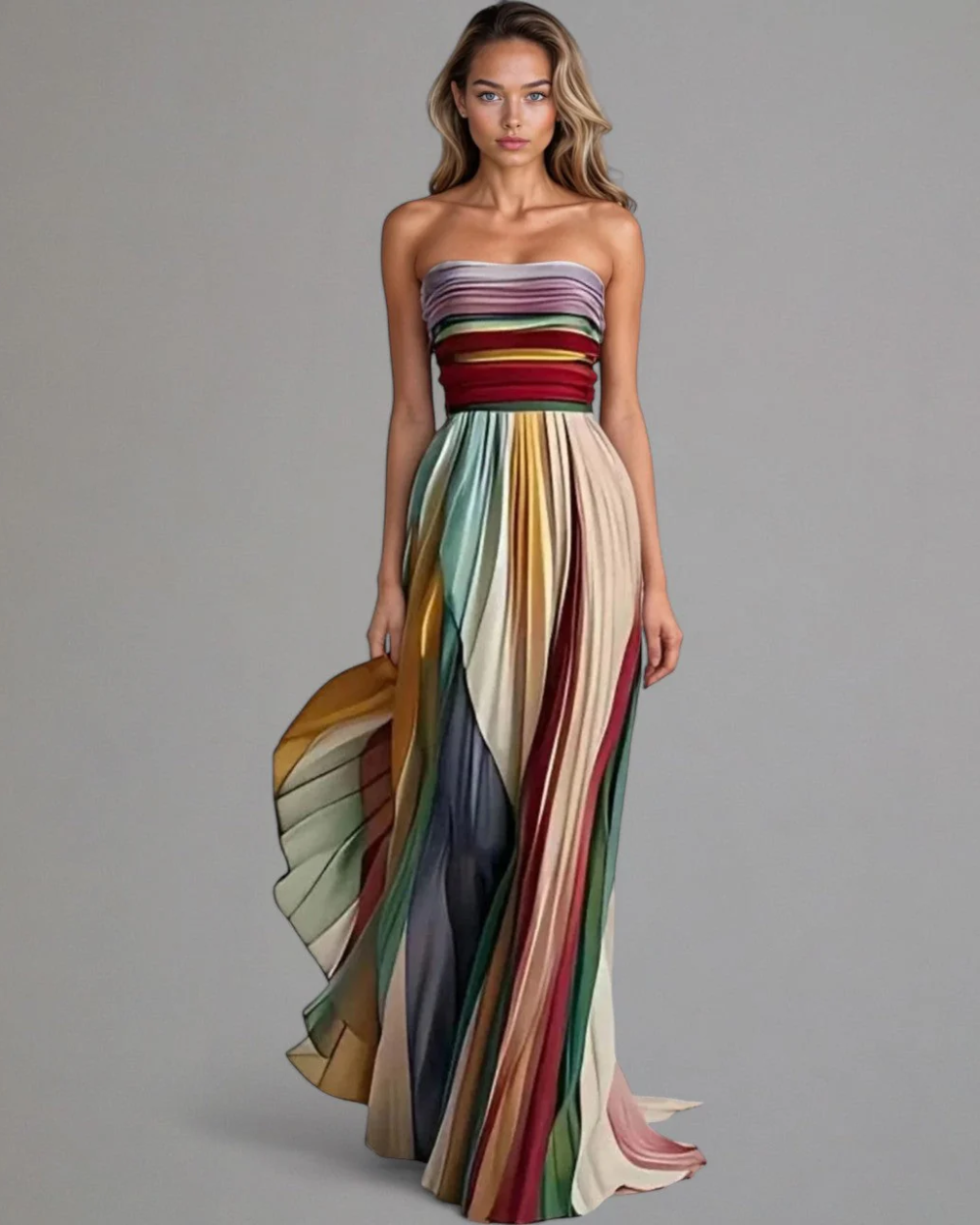 Elegante vestido sin mangas