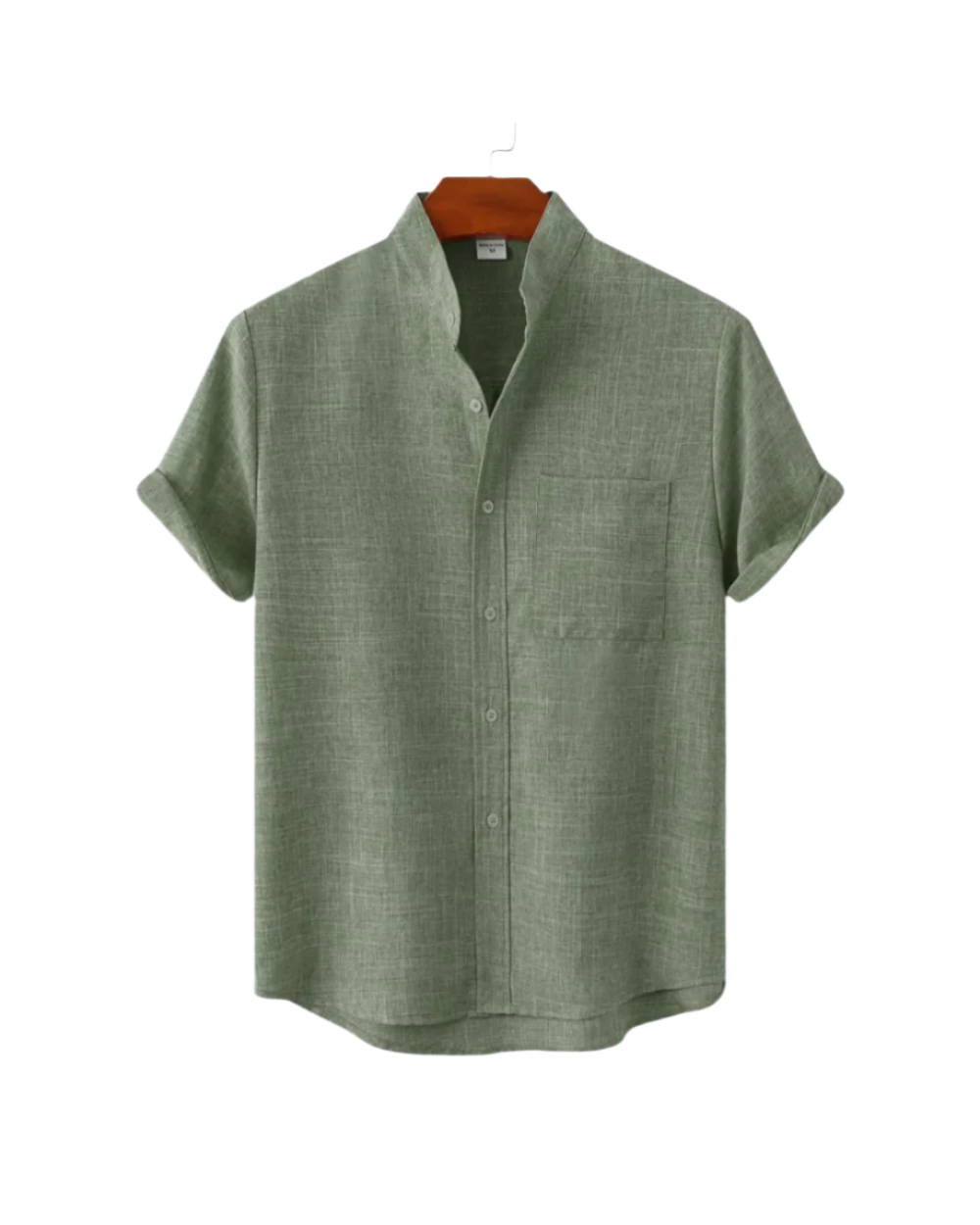 Camisa de lino de manga corta Venetië