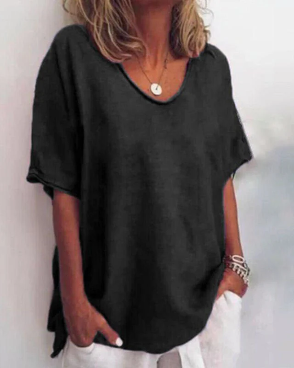 Cómoda camiseta holgada