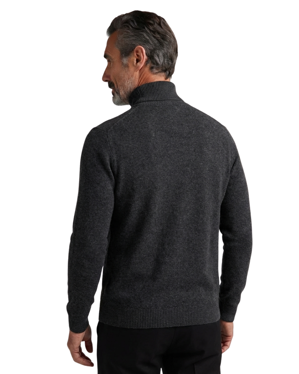 Cuello alto grueso de lana elegante