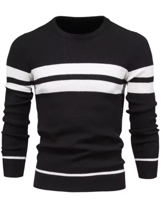 Elegante jersey de hombre con rayas