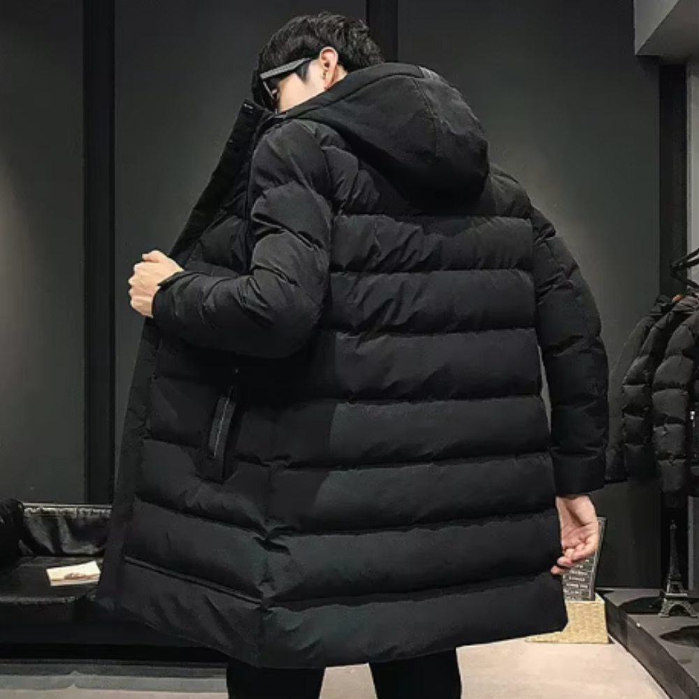 Chaqueta larga de invierno para hombre