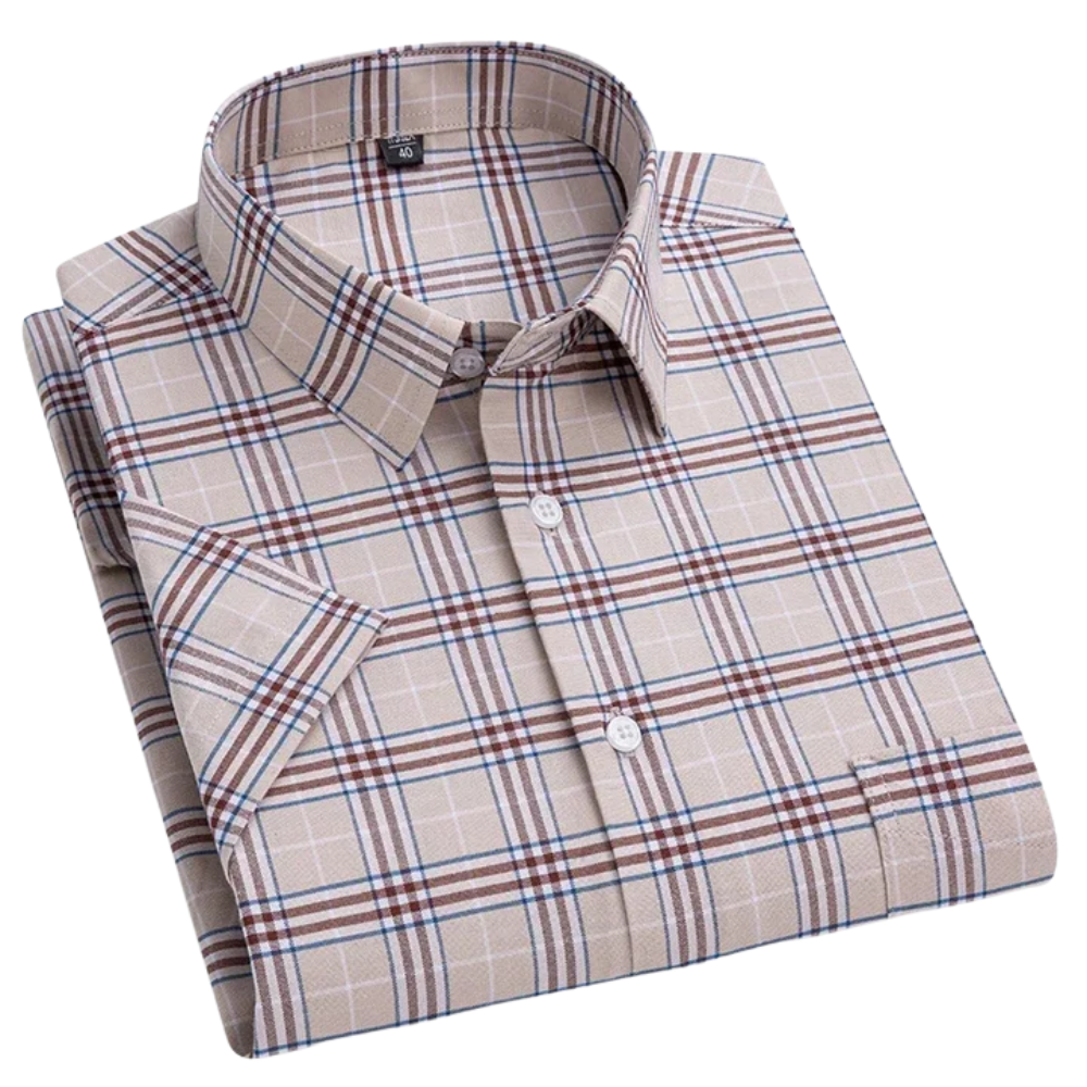 Camisa de algodón de manga corta