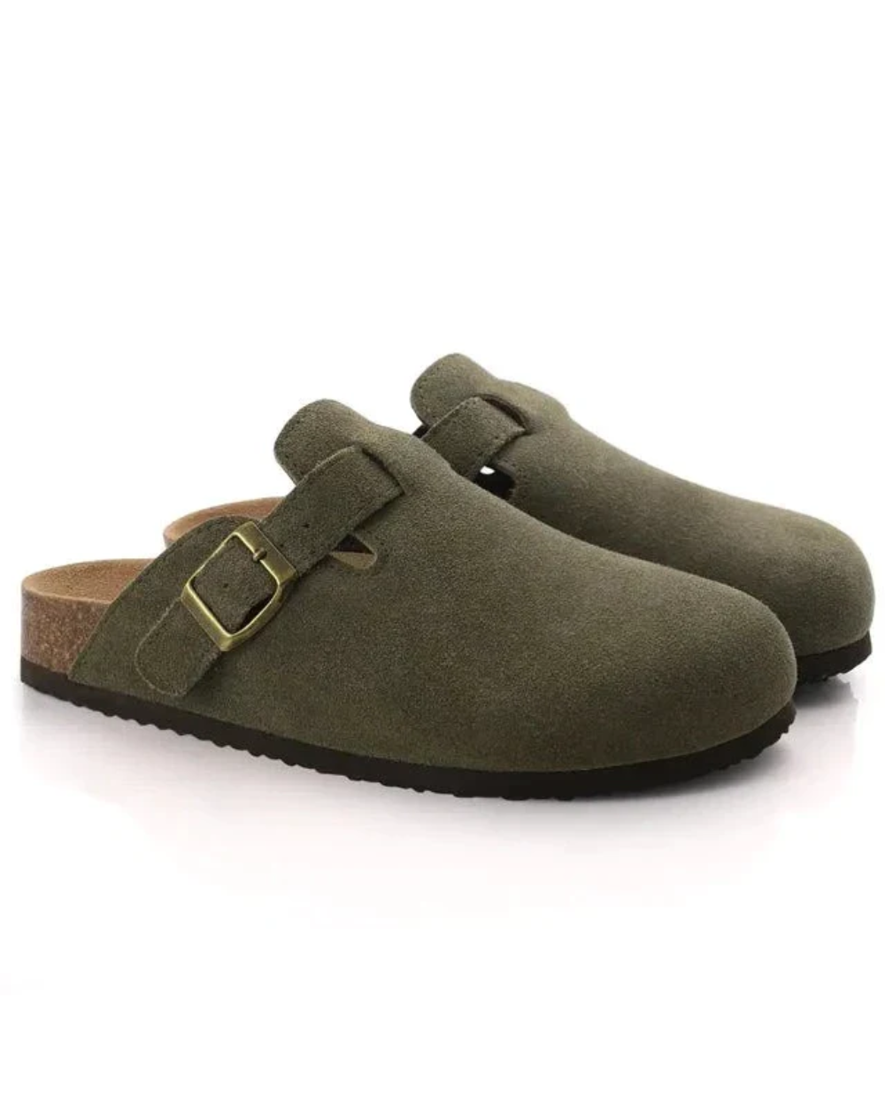 Zuecos Oxford de ante