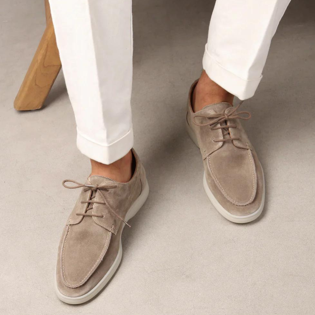 Zapatos de negocios de gamuza