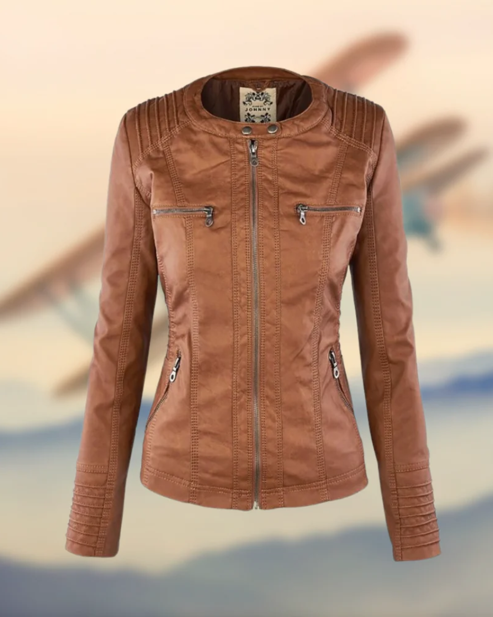 Chaqueta de piel vegana