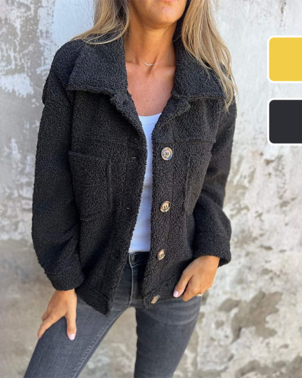 Cálida chaqueta corta de primavera