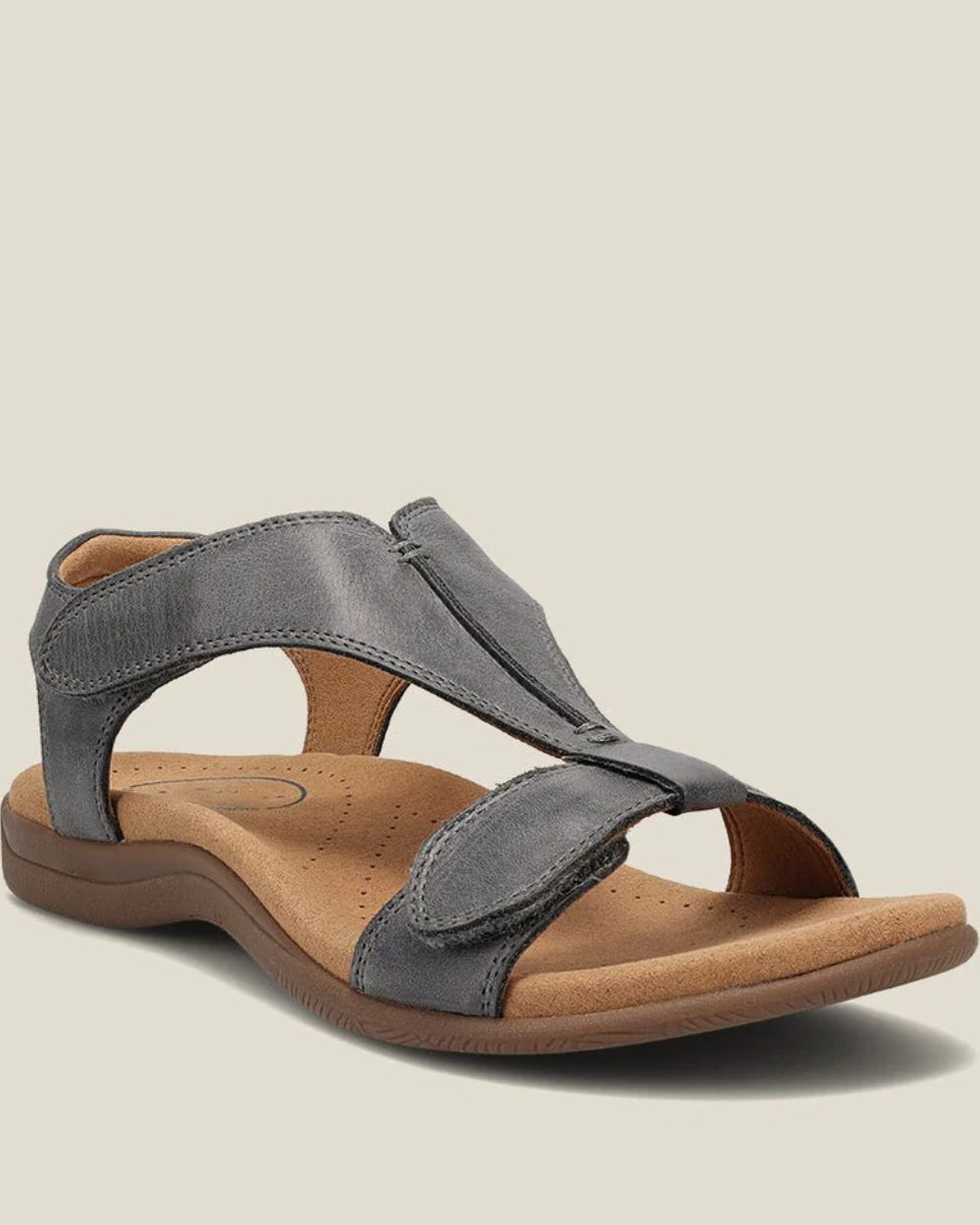 Sandalias ortopédicas de piel para mujer