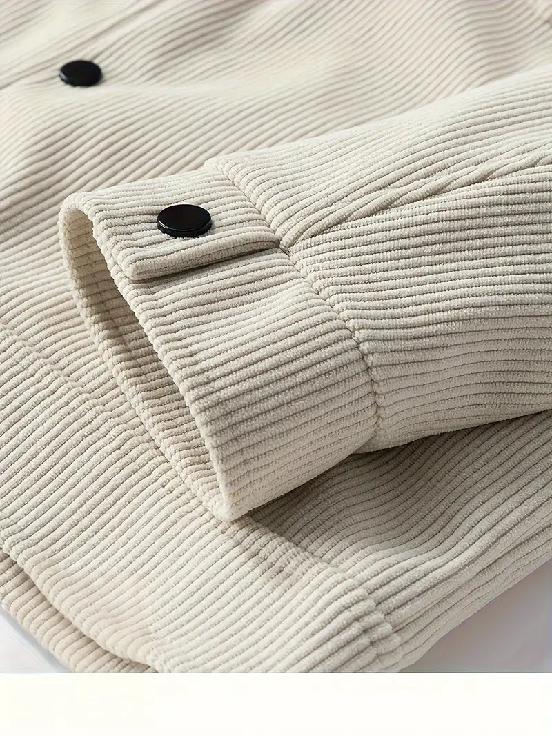 Elegante chaqueta de pana