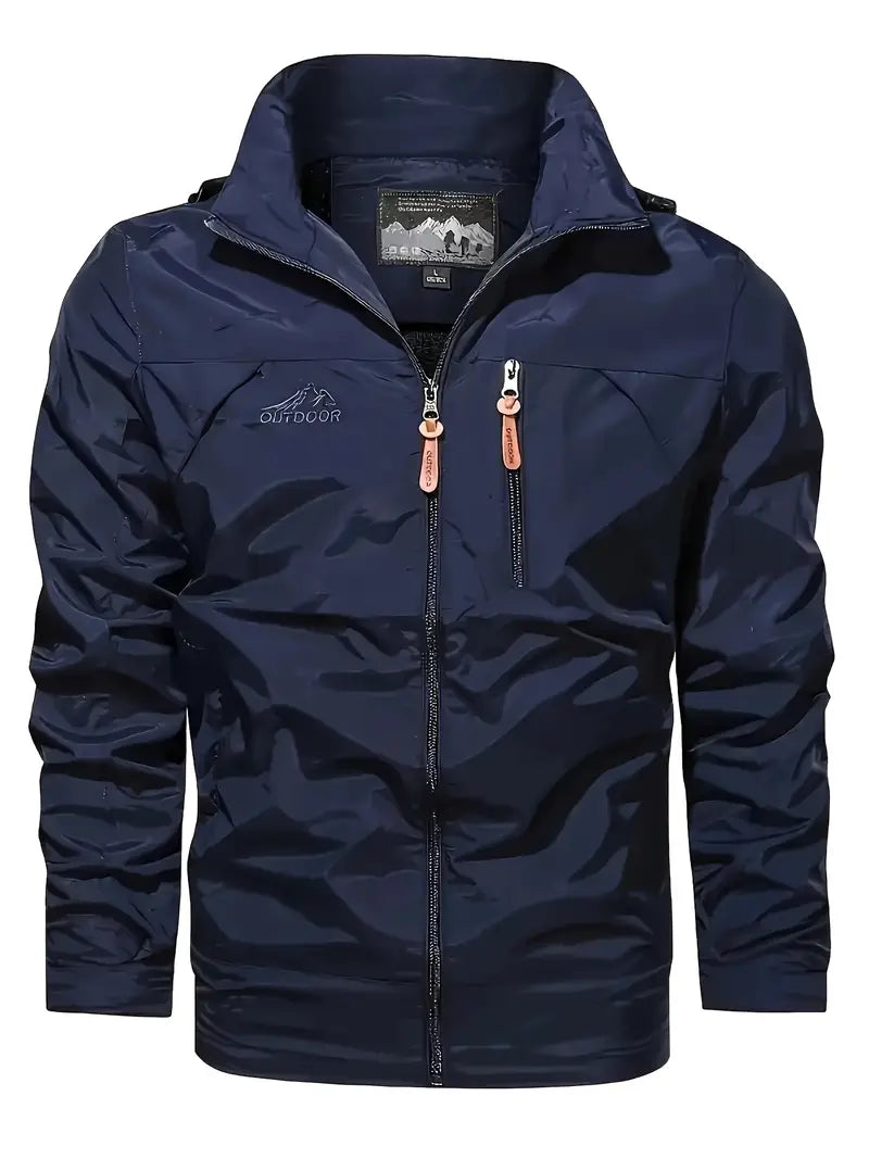 Elegante chaqueta cortaviento