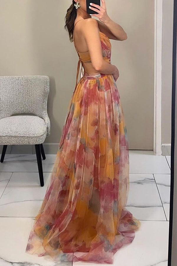 Elegante vestido largo
