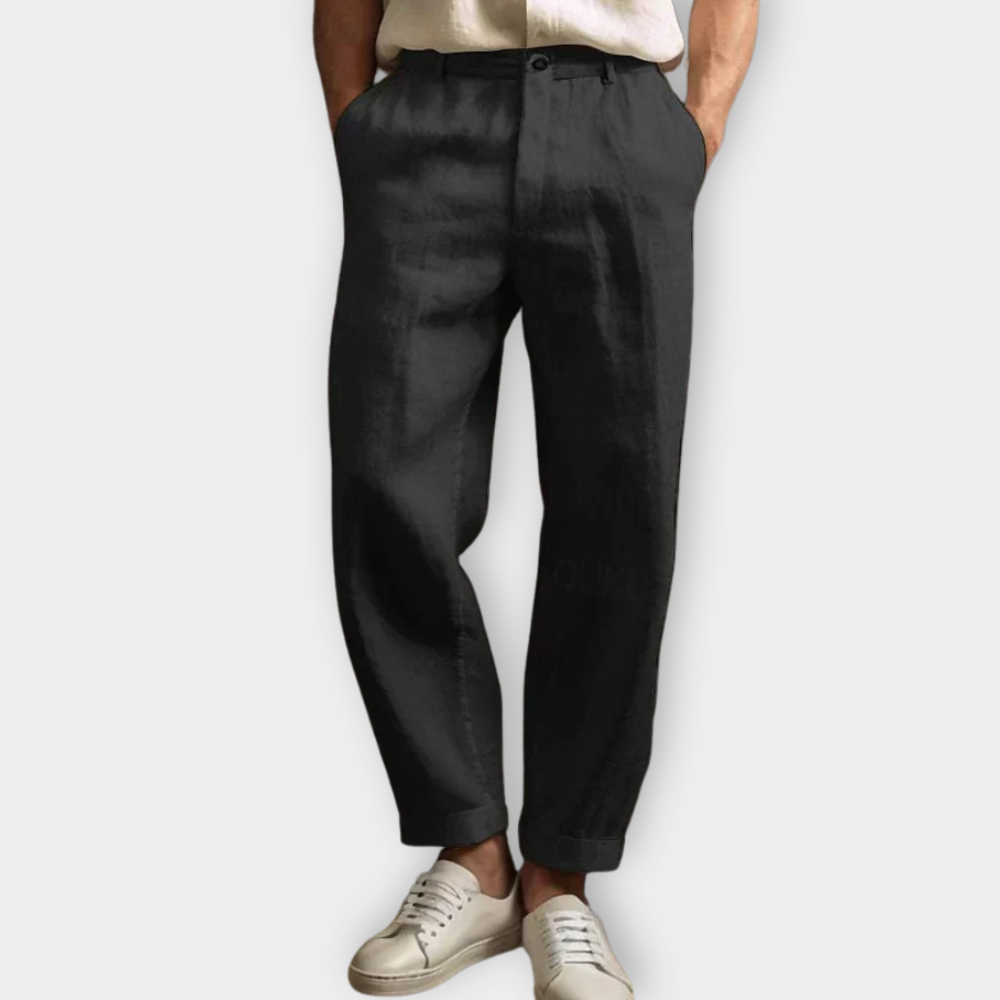 Pantalones casuales de lino