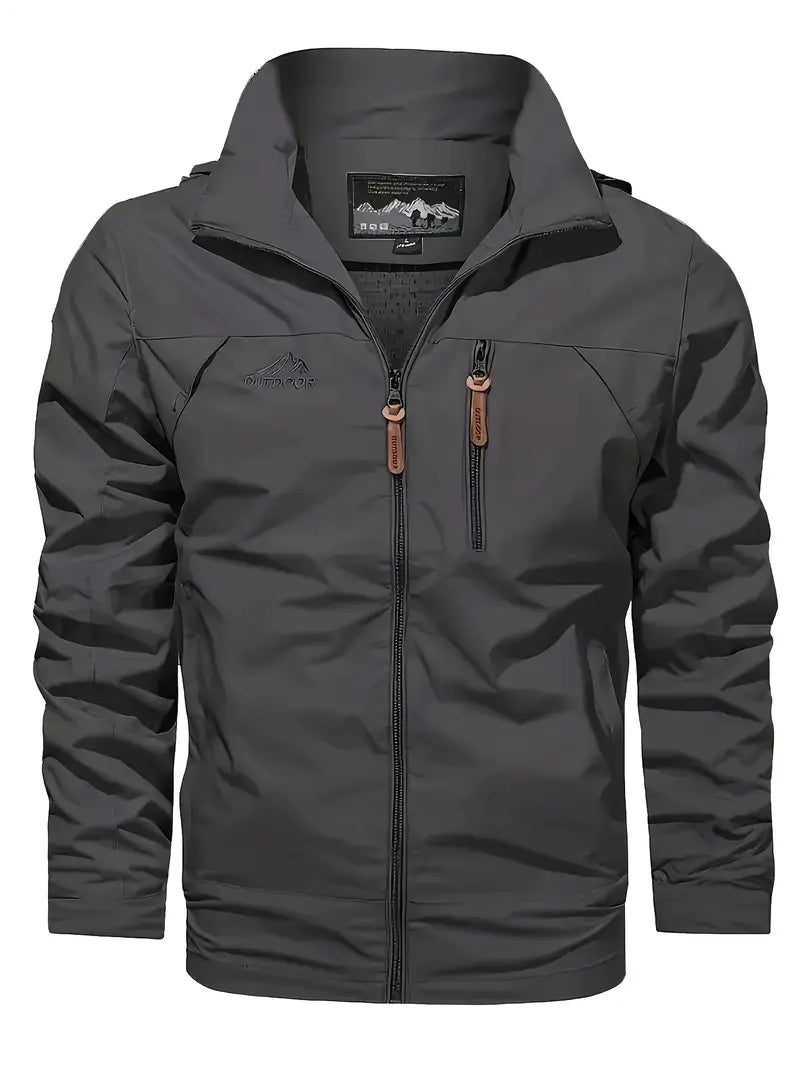 Elegante chaqueta cortaviento